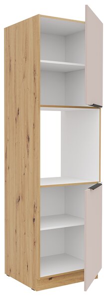 SOLEA k | vysoká skříňka 60 DP-210 2F | 60 cm | UNI dvířka | artisan/kašmír | VÝBĚR ÚCHYTŮ