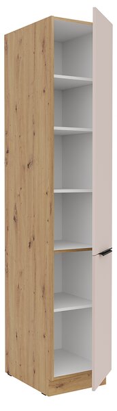 SOLEA k | vysoká skříňka 40 DK-210 2F potravinová s policemi | 40 cm | UNI dvířka | artisan/kašmír | VÝBĚR ÚCHYTŮ