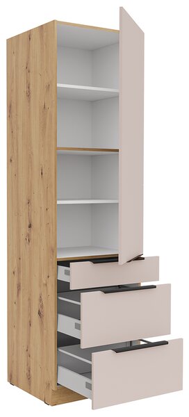 Kuchyňská linka SOLEA | 300 + 180 cm | VÝBĚR ÚCHYTŮ | zásuvky PREMIUM BOX | artisan/kašmír