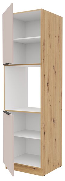 SOLEA k | vysoká skříňka 60 DP-210 2F | 60 cm | UNI dvířka | artisan/kašmír | VÝBĚR ÚCHYTŮ