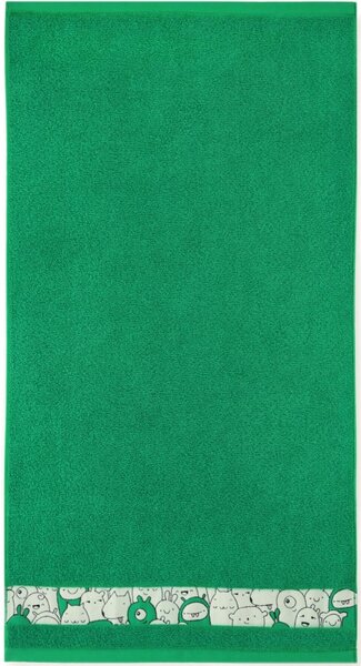 Bavlněný ručník Ufo - zelená Velikost: ručníček 30 x 50