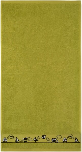 Bavlněná osuška Příšerky - zelená Velikost: ručníček 30 x 50