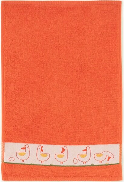 Bavlněný ručník Kačenky - oranžová Velikost: ručníček 30 x 50