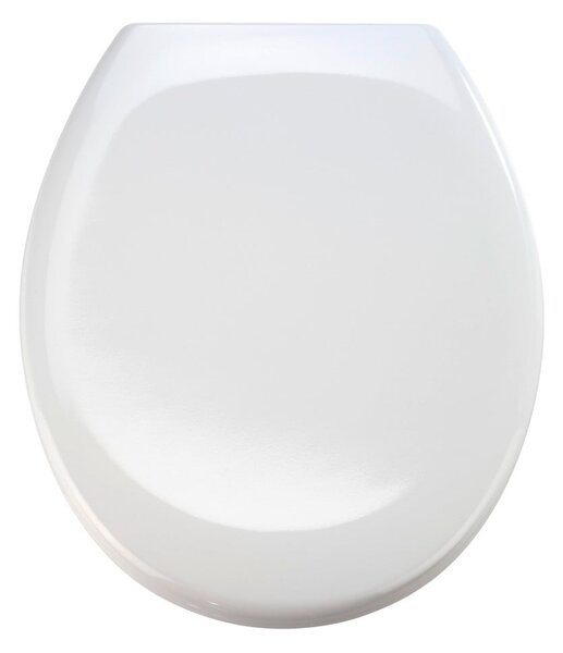 Bílé WC sedátko se snadným zavíráním Wenko Premium Ottana, 45,2 x 37,6 cm