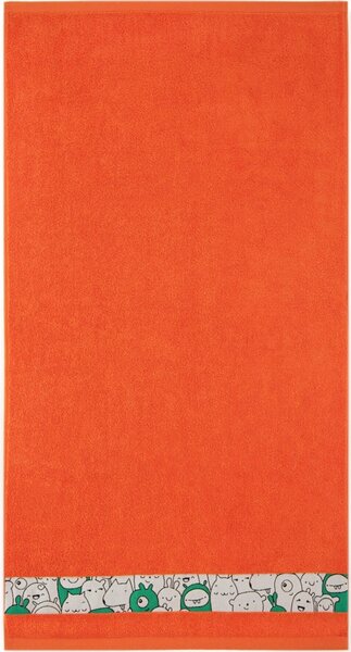 Bavlněný ručník Ufo - oranžová Velikost: ručníček 30 x 50