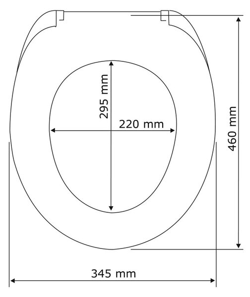 Bílé WC sedátko se snadným zavíráním Wenko Calla, 47 x 35,5 cm