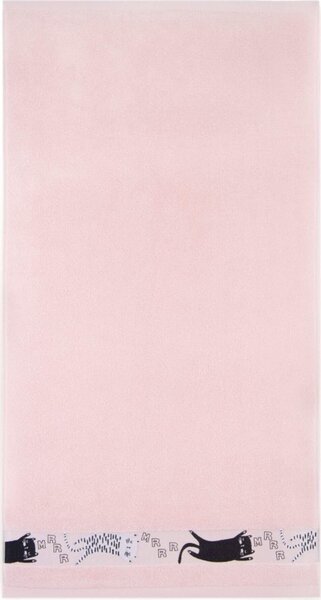 Bavlněná osuška Kočky - růžová Velikost: ručník 50 x 70