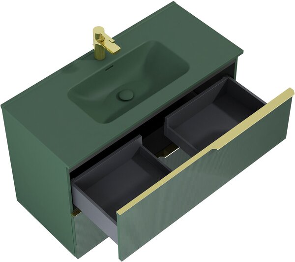 Elita Soho skříňka 100x45.3x63.5 cm pod umyvadlo závěsná zelená RE011004047010