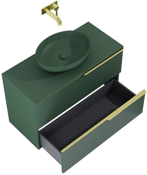 Elita Soho skříňka 100x45.3x63.5 cm pod umyvadlo závěsná zelená RE011004047010
