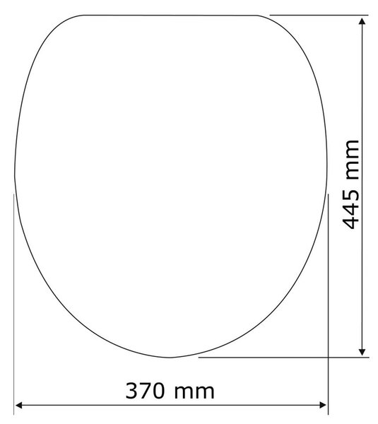 Bílé WC sedátko se snadným zavíráním Wenko Rieti, 44,5 x 37 cm