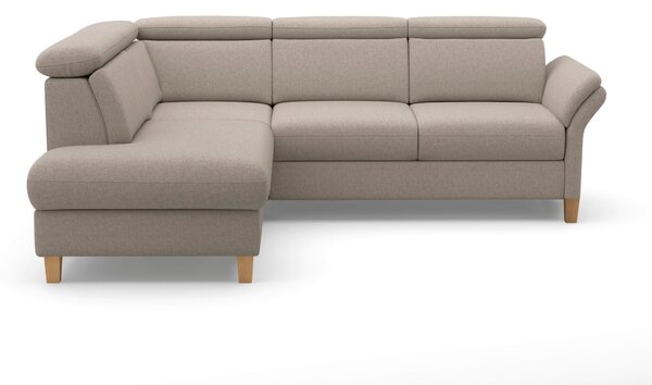 ROHOVÁ SEDAČKA, textil, šedohnědá Sit & More - Sedací soupravy, Online Only
