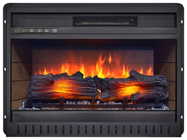ArtiFlame AF22, elektrický krb do zabudování s topným výkonem 1800 W, realistický efekt plamene, LED osvětlení, dálkové ovládání, časovač, černá barva