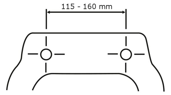 Matně černé WC sedátko Wenko Prima, 41 x 38 cm