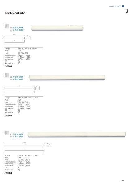Redo 01-2330 - LED Koup osvětlení zrcadla TASK LED/18W/230V 90 cm IP44 chrom