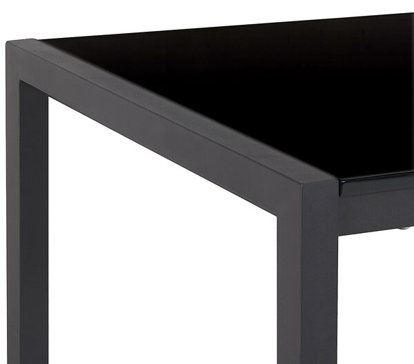 Rozkládací jídelní stůl GRANADA Černá 120/160 cm 80 cm