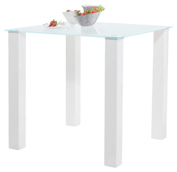 JÍDELNÍ STŮL, bílá, 80/80/76 cm P & B - Jídelní stoly, Online Only