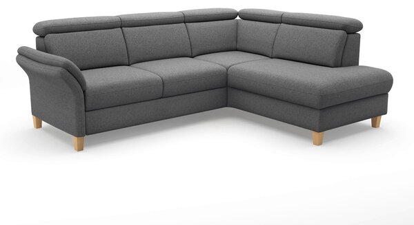 ROHOVÁ SEDAČKA, textil, tmavě šedá Sit & More - Sedací soupravy, Online Only