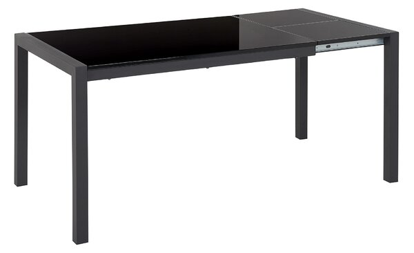 Rozkládací jídelní stůl GRANADA Černá 120/160 cm 80 cm