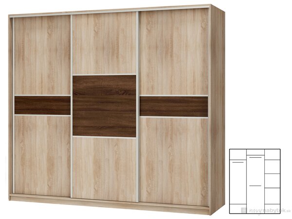 Šatní skříň Prestwood 240 D