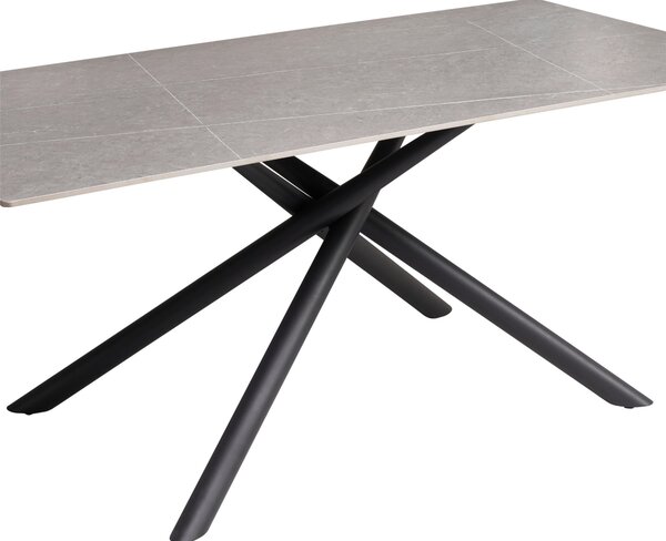 JÍDELNÍ STŮL, šedá, 180/90/76 cm P & B - Jídelní stoly, Online Only