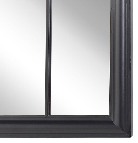 Zrcadlo EMBRY 69 cm 89 cm Kov Černá