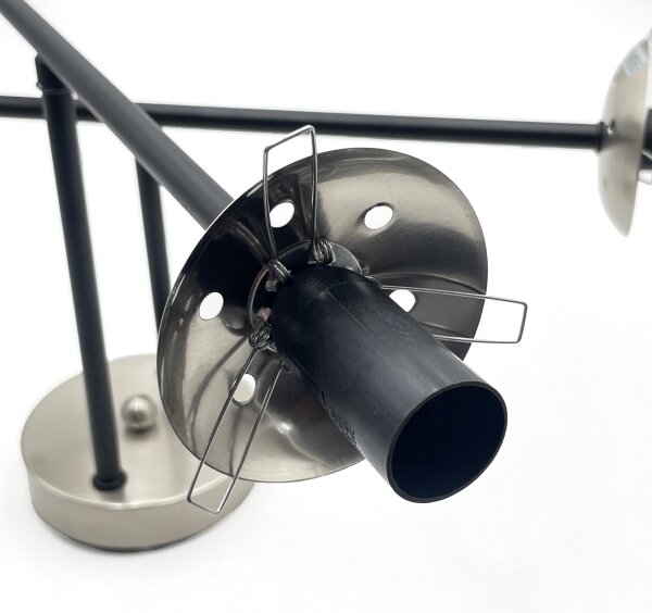 Brilagi - Přisazený lustr MALIVA 4xE14/15W/230V matný chrom/kouřová