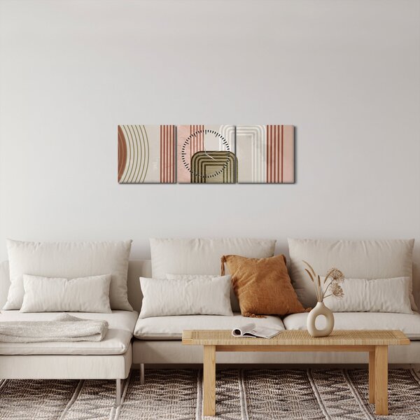 Obraz - Minimalistická ilustrace (s hodinami) (90x30 cm)