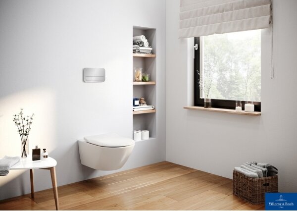 Villeroy & Boch 92249061 - Splachovací tlačítko VICONNECT lesklý chrom