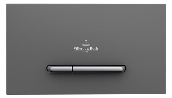 Villeroy & Boch 922169D8 - Splachovací tlačítko VICONNECT antracit/matný chrom