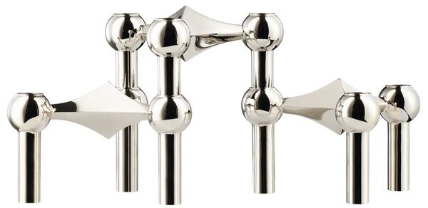 Svícen STOFF Nagel Chrome - 3 ks SN102