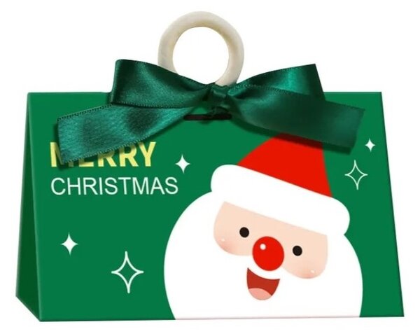 Vánoční dárková taška MERRY CHRISTMAS 17x10x8,5 cm, zelená