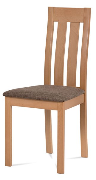 Autronic Jídelní židle BC-2602 WT - Bílá, potah hnědý