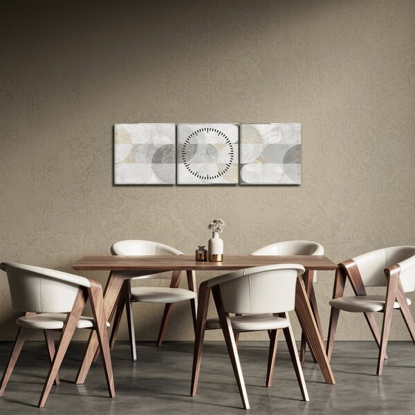Obraz - Dlaždice (s hodinami) (90x30 cm)