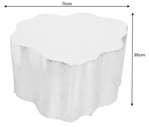Konferenční stolek ORGANIC 70 CM stříbrný Nábytek | Obývací pokoj | Konferenční stolky | Všechny konferenční stolky