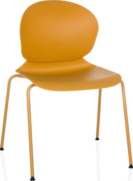 Hjh OFFICE čtyřnohá židle T36 VI plastová židle, max. nosnost 130 kg