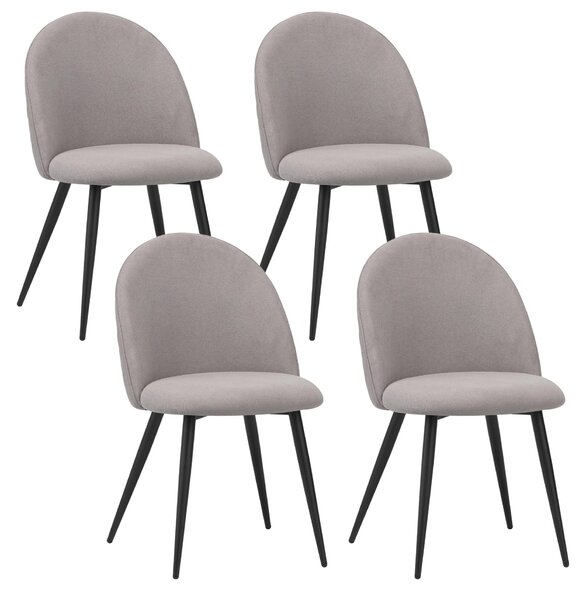 Židle do jídelny Albatros s látkovým potahem Capo Grey - látka Stylový vintage design, látkový potah, čalouněná židle testovaná SGS - moderní židle do kuchyně, jídelny nebo jídelního stolu