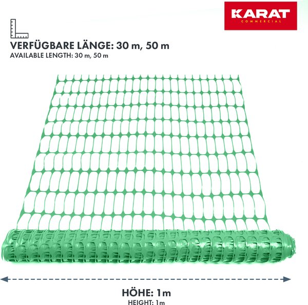 Chester plot Velikost ok: 10x4 cm Výška: 100 cm Délka: 30 m Zelená barva