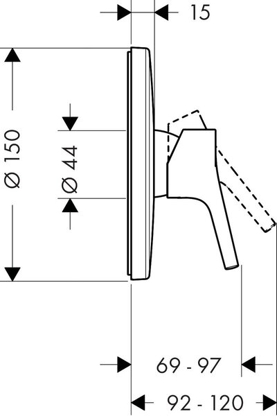 Hansgrohe Talis S sprchová baterie pod omítku chrom 72606000