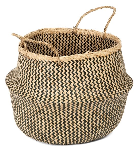 Úložný košík z mořské trávy Compactor Zic Zac, ⌀ 45 cm