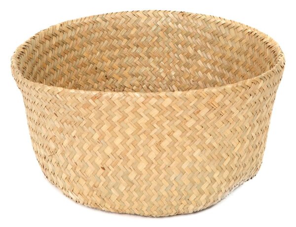 Světlý úložný košík z mořské trávy Compactor, ⌀ 27 cm