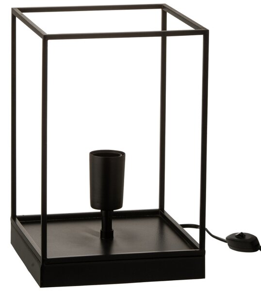 Černá kovová stolní lampa J-line Angul