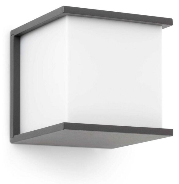 FARO KUBICK nástěnná lampa, tmavě šedá