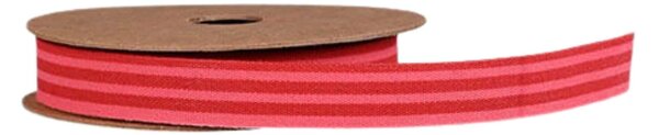 Dekorativní stuha Red / Pink Stripes 1,2 cm – 5 m