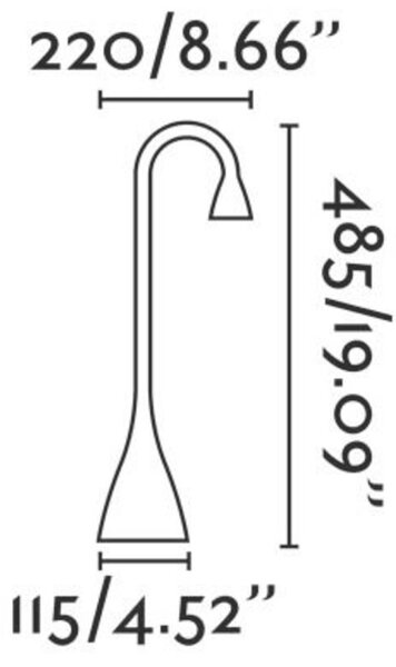 FARO LENA černá stolní lampa na čtení