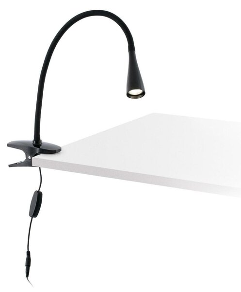 FARO LENA černá stolní lampa s klipem