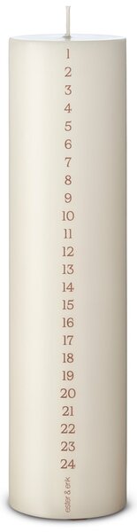 Ester & Erik Adventní svíčka Pillar Calendar - Ivory ER164
