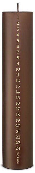 Ester & Erik Adventní svíčka Pillar Calendar - Hazelnut ER145