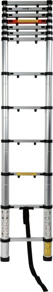 VOREL Žebřík teleskopický 13 stupňů 3,8 m, nosnost 150kg