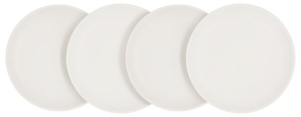 Silvercrest® Sada talířů / misek, 4dílná (talíř, bílá) (100407244002)