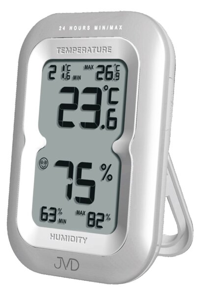 Digitální teploměr JVD stříbrný T9230.2